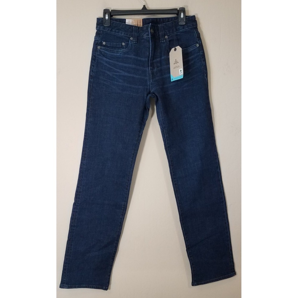 Prana Hillgard Jeans Men‎ 28x32 Straight Denim Organic Dark Ozone Wash NEW